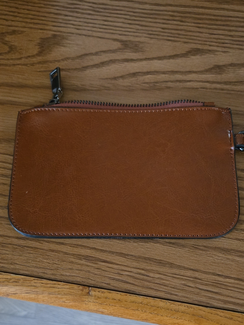Leather Wrist Pouch - Brown